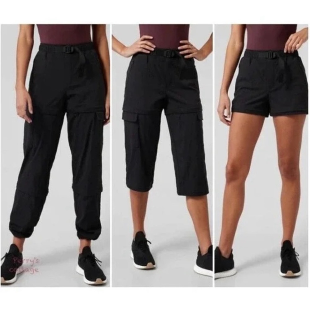 Athleta Trekkie Convertible Hike Pant Black